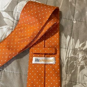 Orange necktie